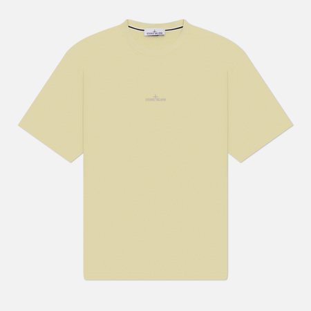 фото Мужская футболка stone island camo one print, цвет зелёный, размер xxl