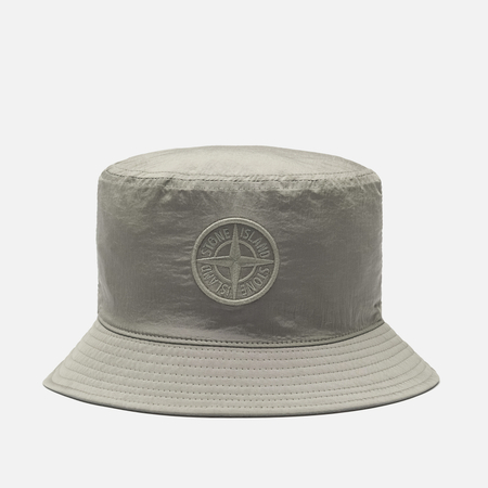 фото Панама stone island nylon metal in econyl garment dyed, цвет бежевый, размер l