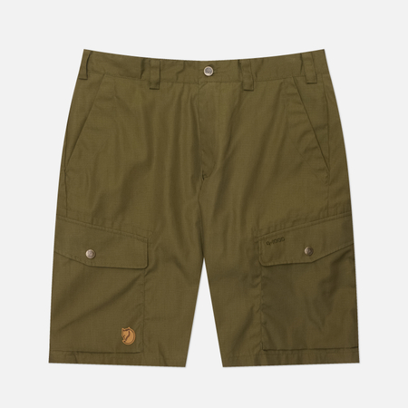 фото Мужские шорты fjallraven ruaha, цвет оливковый, размер 48