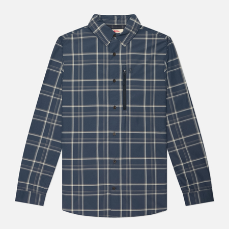 фото Мужская рубашка fjallraven abisko hike, цвет синий, размер xl