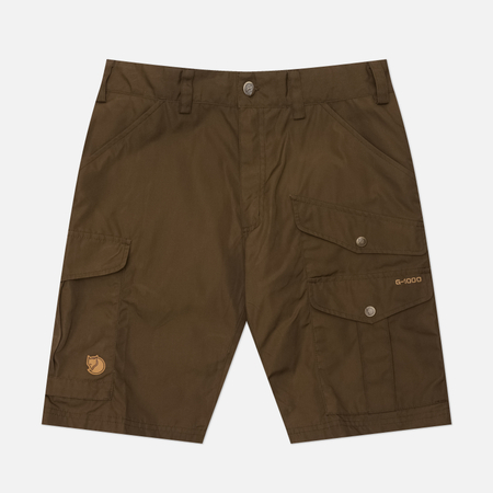 фото Мужские шорты fjallraven barents pro, цвет оливковый, размер 52