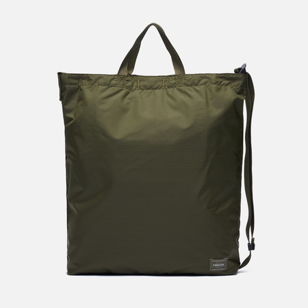 фото Сумка porter-yoshida & co flex 2-way shoulder, цвет оливковый porter-yoshida and co