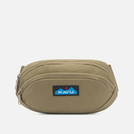 фото Сумка на пояс kavu canvas spectator, цвет оливковый