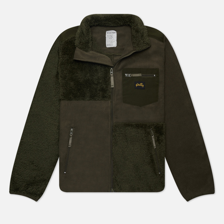 фото Мужская флисовая куртка stan ray patchwork fleece, цвет оливковый, размер s