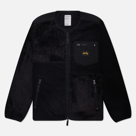 фото Мужская толстовка stan ray patchwork fleece cardigain, цвет чёрный, размер s