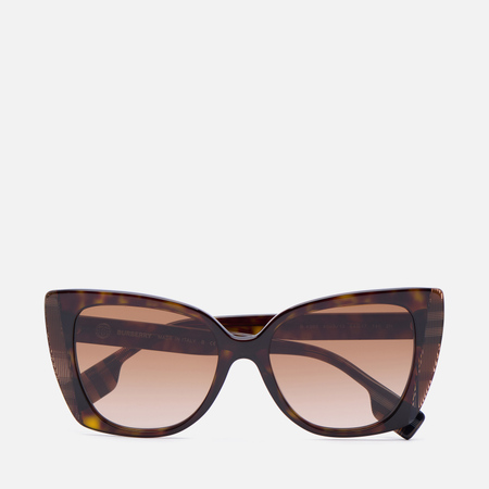фото Солнцезащитные очки burberry meryl, цвет коричневый, размер 54mm