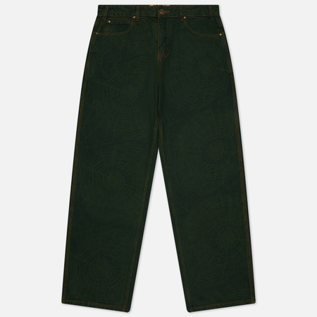 фото Мужские джинсы butter goods web denim, цвет зелёный, размер 28