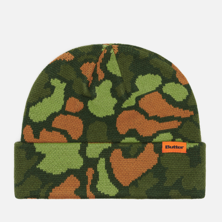 фото Шапка butter goods camo, цвет зелёный