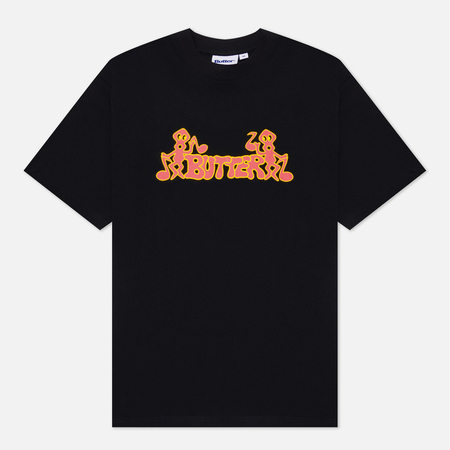 фото Мужская футболка butter goods notes, цвет чёрный, размер s