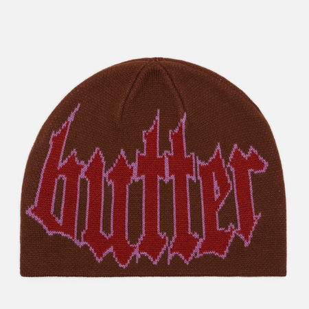 фото Шапка butter goods crop beanie, цвет коричневый