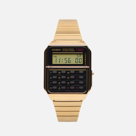 фото Наручные часы casio vintage ca-500weg-1a, цвет золотой
