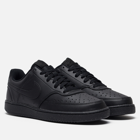 фото Мужские кроссовки nike court vision low next nature, цвет чёрный, размер 39 eu