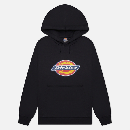 фото Женская толстовка dickies icon logo hoodie, цвет чёрный, размер s