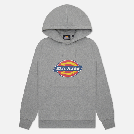 фото Женская толстовка dickies icon logo hoodie, цвет серый, размер xs
