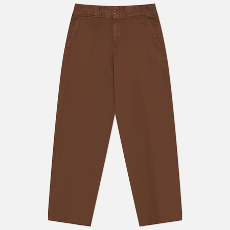 фото Мужские брюки dickies 247 loose garment dyed work, цвет коричневый, размер 30