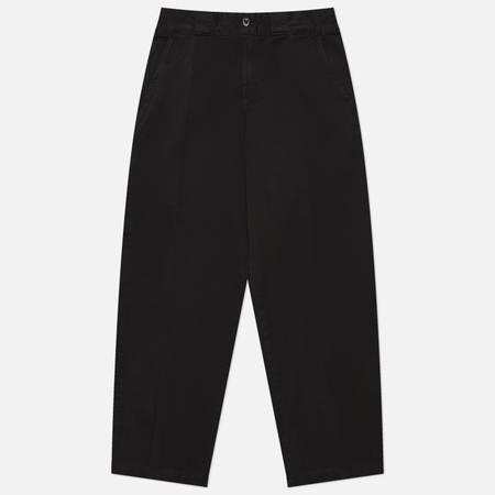 фото Мужские брюки dickies 247 loose garment dyed work, цвет чёрный, размер 32