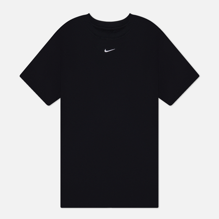 фото Женская футболка nike essentials, цвет чёрный, размер xs