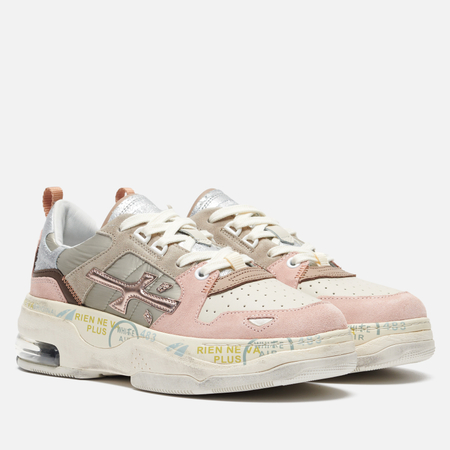 фото Женские кроссовки premiata drake-d 310, цвет бежевый, размер 36 eu