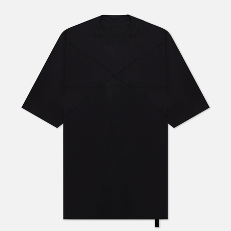 фото Мужская футболка rick owens drkshdw luxor jumbo t penta patchwork, цвет чёрный, размер s