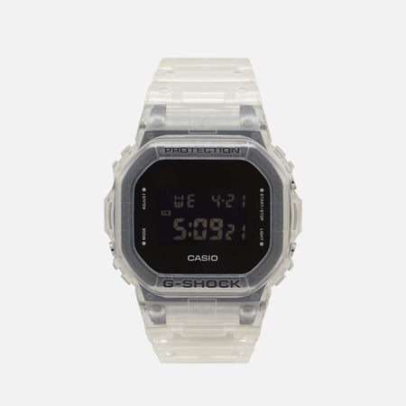 фото Наручные часы casio g-shock dw-5600ske-7 transparent, цвет белый