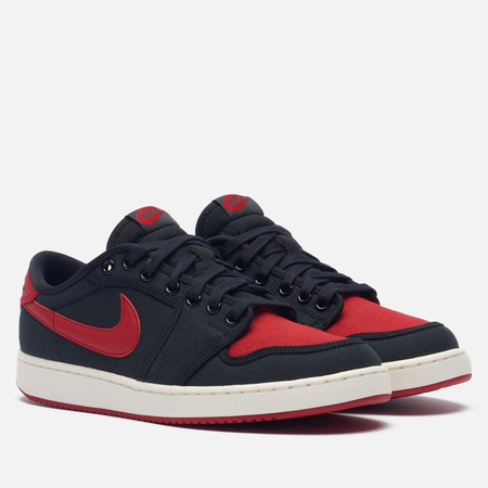 фото Кроссовки jordan air jordan 1 ko low, цвет чёрный, размер 38 eu