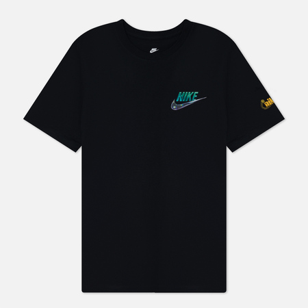 фото Мужская футболка nike graphic printed 2 air, цвет чёрный, размер s