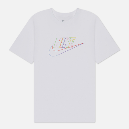 фото Мужская футболка nike futura logo printed, цвет белый, размер xs