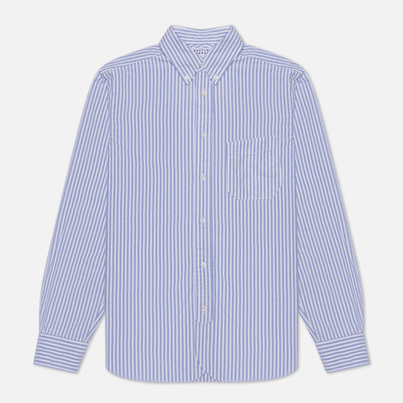 фото Мужская рубашка eastlogue permanent b.d. regular shirt 23fw, цвет синий, размер s