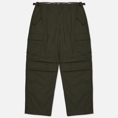 фото Мужские брюки eastlogue permanent field wide fit 23fw, цвет оливковый, размер s