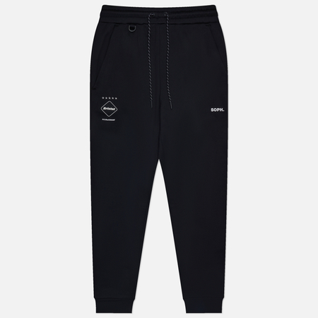 фото Мужские брюки f.c. real bristol polartec power stretch training ribbed, цвет чёрный, размер s