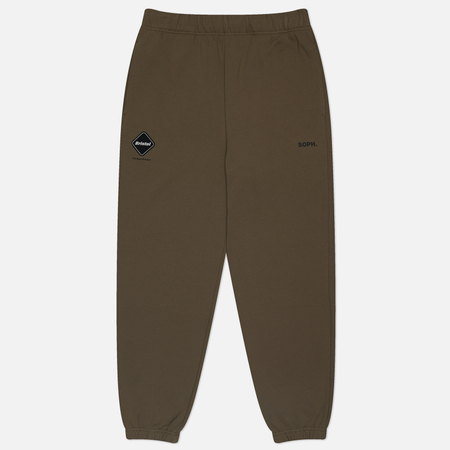 фото Мужские брюки f.c. real bristol team sweat, цвет бежевый, размер s