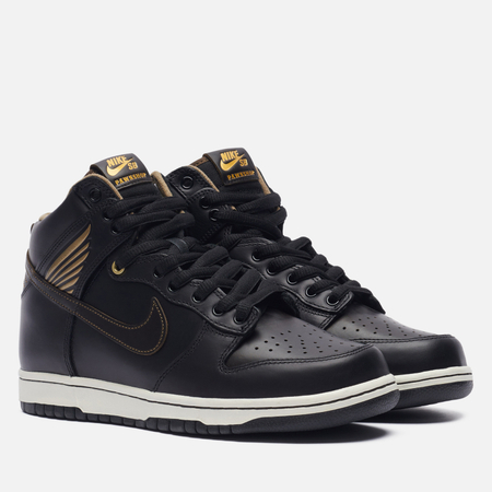 фото Кроссовки nike sb dunk high og qs, цвет чёрный, размер 36.5 eu