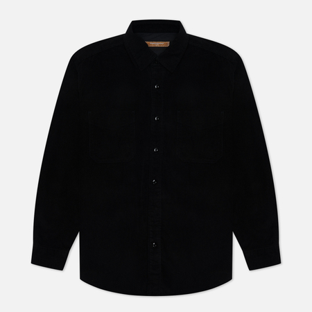 фото Мужская рубашка frizmworks og corduroy, цвет чёрный, размер xl