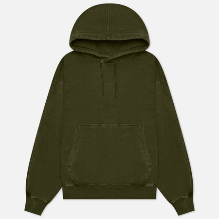 фото Мужская толстовка frizmworks og pigment dyeing hoodie, цвет зелёный, размер m