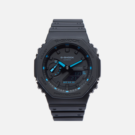 фото Наручные часы casio g-shock ga-2100-1a2 neon accent, цвет чёрный