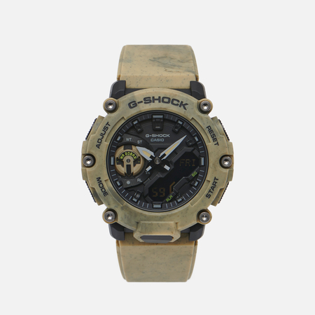 фото Наручные часы casio g-shock ga-2200sl-5a sand and land, цвет серый