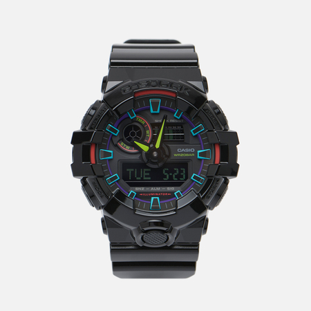 фото Наручные часы casio g-shock ga-700rgb-1a virtual rainbow, цвет чёрный