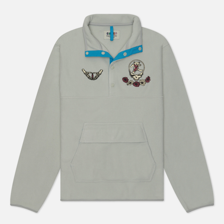 фото Мужская толстовка thisisneverthat x grateful dead syf fleece, цвет серый, размер s