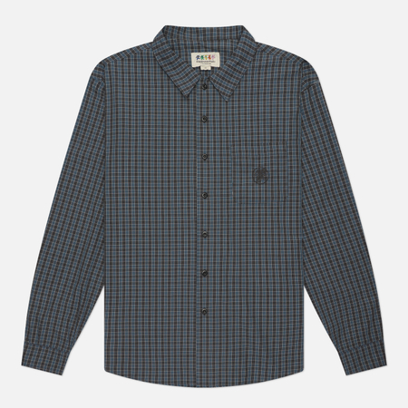 фото Мужская рубашка thisisneverthat grateful dead lightning bear check, цвет чёрный, размер m