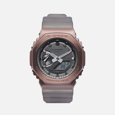 фото Наручные часы casio g-shock gm-2100mf-5a midnight fog, цвет коричневый