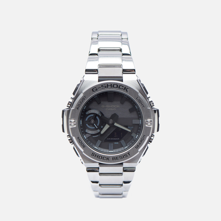 фото Наручные часы casio g-shock g-steel gst-b500d-1a1, цвет серебряный