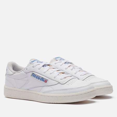 фото Кроссовки reebok club c 85 vintage, цвет белый, размер 36 eu