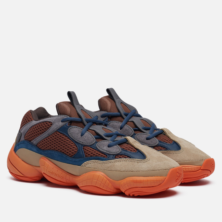 фото Кроссовки adidas originals yeezy 500, цвет коричневый, размер 46.5 eu
