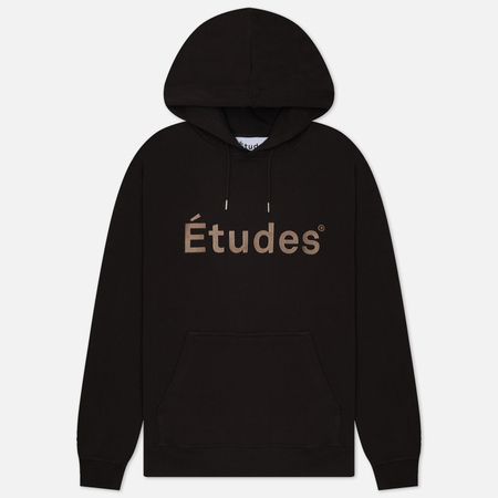 фото Мужская толстовка etudes klein etudes front logo, цвет коричневый, размер s