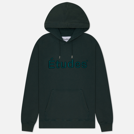 фото Мужская толстовка etudes klein etudes front logo, цвет зелёный, размер s