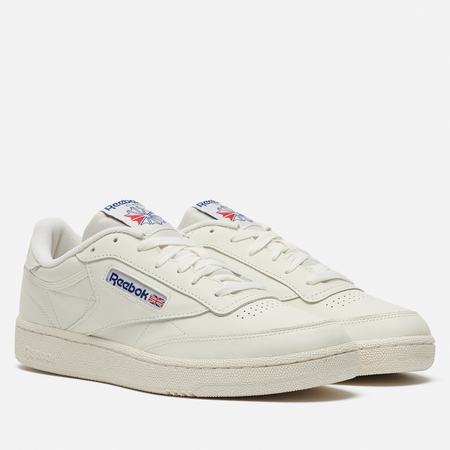 фото Кроссовки reebok club c 85, цвет бежевый, размер 36 eu