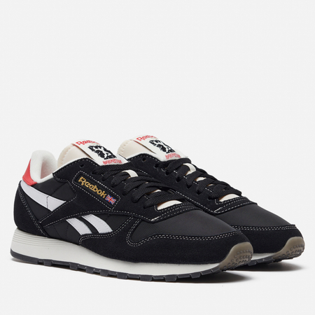 фото Мужские кроссовки reebok classic leather human rights now!, цвет чёрный, размер 40 eu