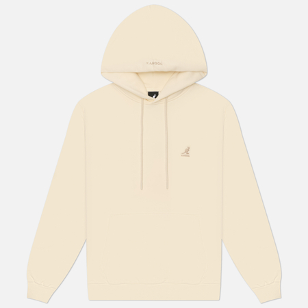 фото Мужская толстовка kangol essential hoodie, цвет бежевый, размер m