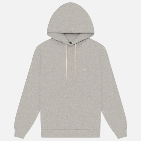 фото Мужская толстовка kangol essential hoodie, цвет серый, размер l