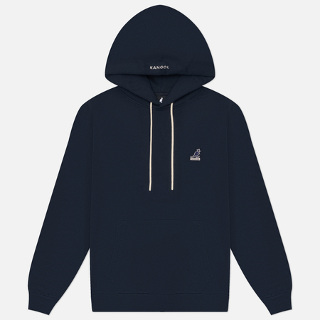 фото Мужская толстовка kangol essential hoodie, цвет синий, размер l